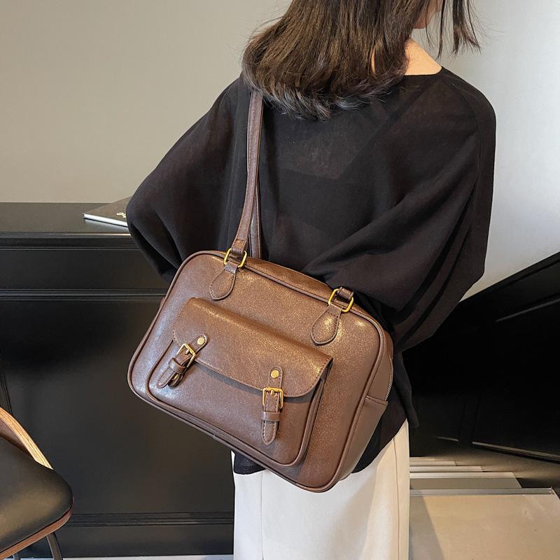 

Рюкзак большой вместимости рюкзак для девочек рюкзак из ПУ высокого класса женский рюкзак сумки оптом 30*14*21 темно-коричневого