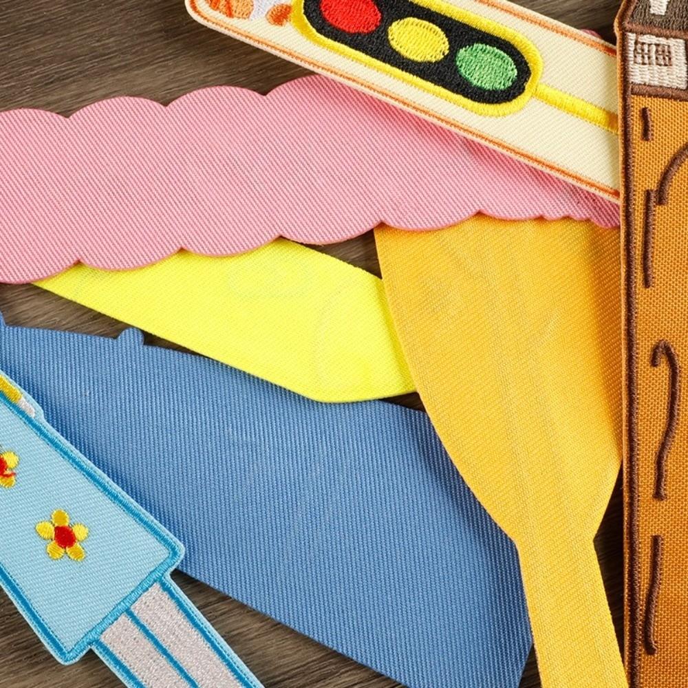 Fabric Embroidery Bookmarks Chinese Style Fabric Page Marker DIY Decor Cloth Patches  Reading Gift