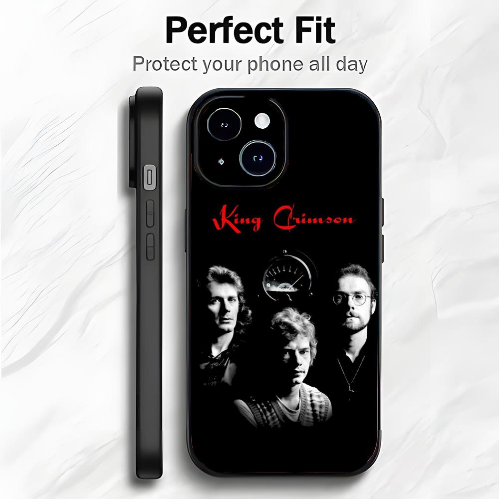 Progressive Rock Band K-King Crimson Phone Case Phone Case Soft Packaging Lightweight For iPhone17 16 15 14 13ProMax
