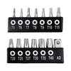 Magnetic Hex Bit Set 14X Middle Hole Hexagonal Plum Screw Bit Multifunctional Hollow Handle Hexagonal Screw Bit For Electric