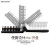 Bristle Hair Folding Comb Portable Anti-static Fluffy Bristle Comb Massage Comb Men's Ribs Comb