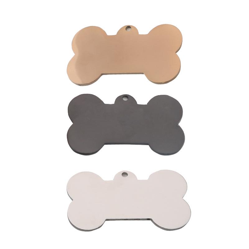 Personalized Engraved Pet Dog ID Tag with Bell and Necklace Collar for Cats and Dogs