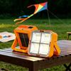 Mini Solar Camping Lamp with Stand, IP65 Waterproof Solar Type-C Rechargeable Work Light, Adjustable Outdoor Portable Emergency Light