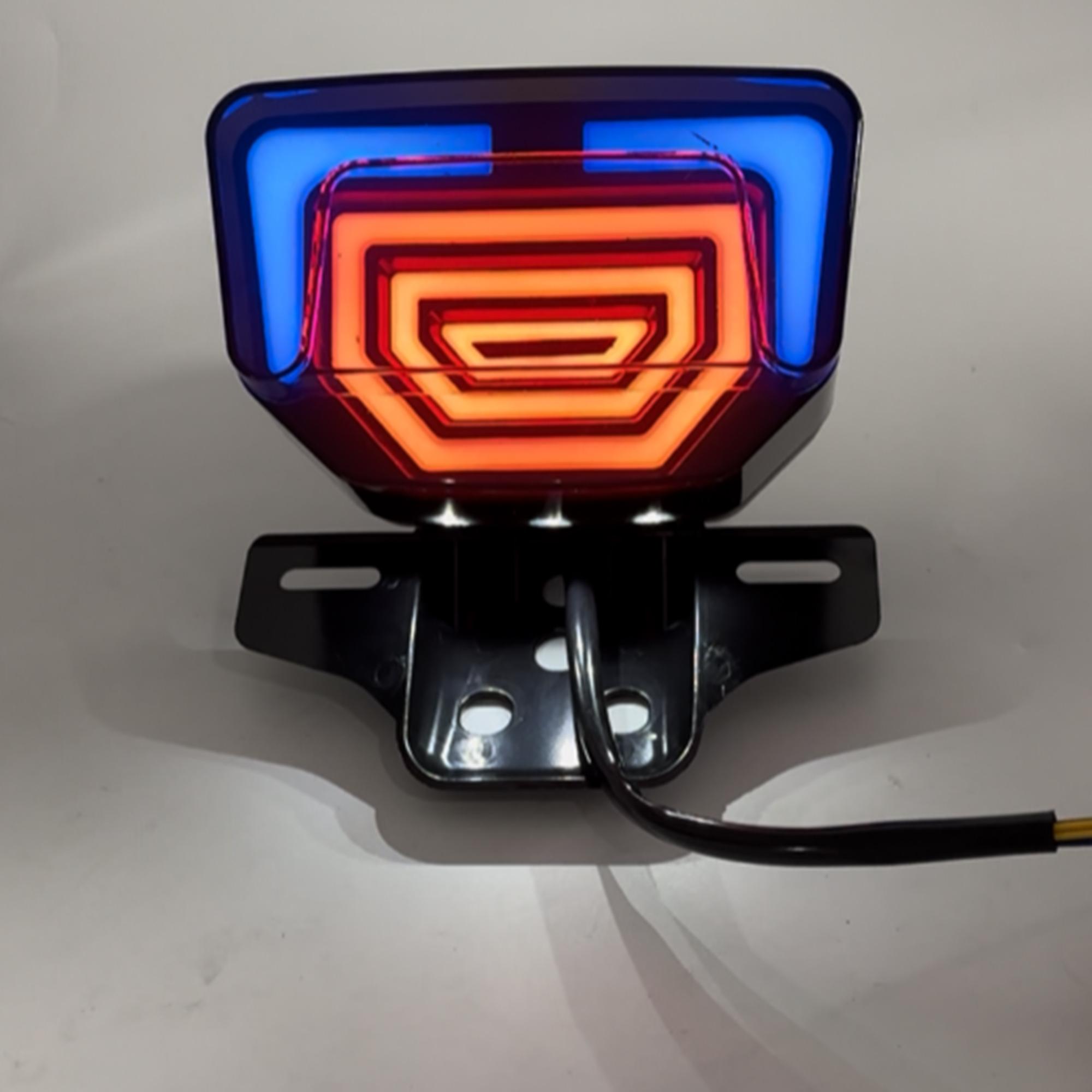 

For Honda TMX155 Motocross Enduro LED Turn Taillight Assembly For TMX125 CG125 Dirt Bike 12V Stop Signal Tail Light синий