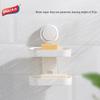 Tali Double-Layer Wall-Mounted Soap Dish with Suction Cup and Detachable Storage Rack