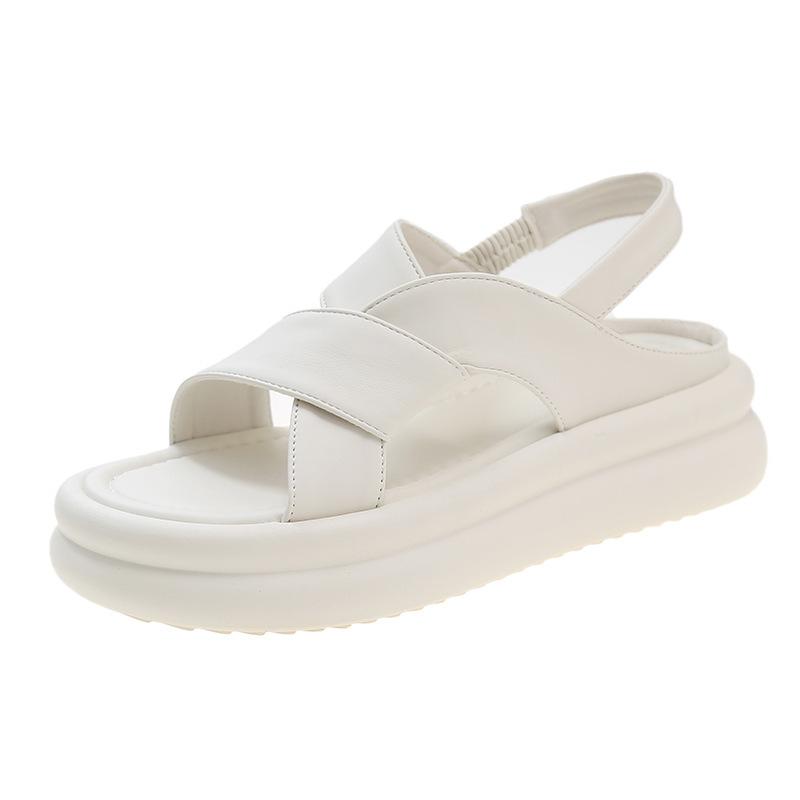 Sandals women's summer wear 2025 new platform sports Roman beach shoes summer French with skirts women's shoes