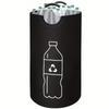 82L Empty Bottle Storage Basket With Aluminum Handle Folding Wastewater Bottle Collector Bag Large Capacity Garbage Bin