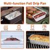 30/50Pcs Heavy Duty Grease Tray Liner Aluminum Drip Pans Disposable Aluminum Foil Box  Kitchen Prep