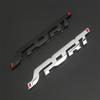 ABAS1 1PC Metal Chrome Black Letters Sport Logo Car Rear Trunk Sticker Word Emblem Badge Decal Car Styling Accessories