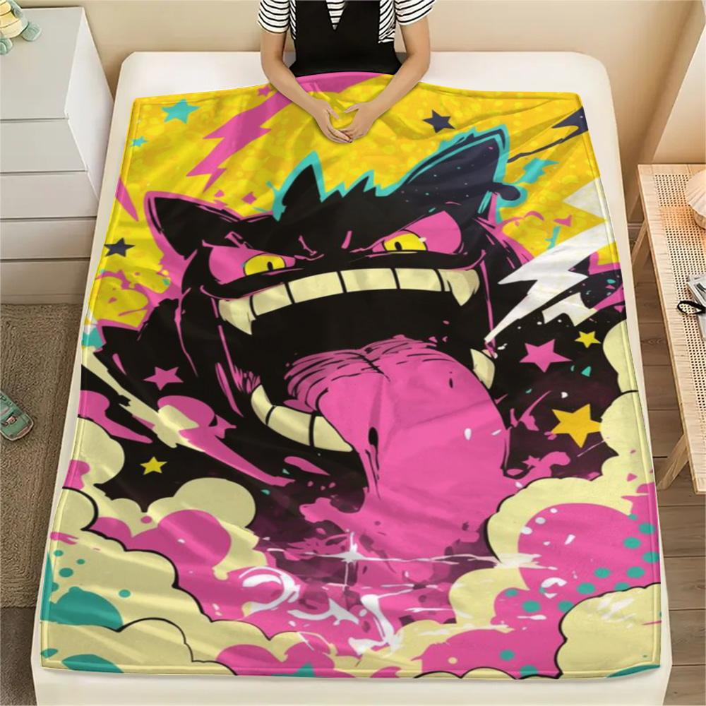 

Ectoplasma Home Decor Print Flannel Blanket, Portable Warm Blanket for Bedroom, Chair, Bed, Sofa, Outdoor Picnic.-TING 75x90cm