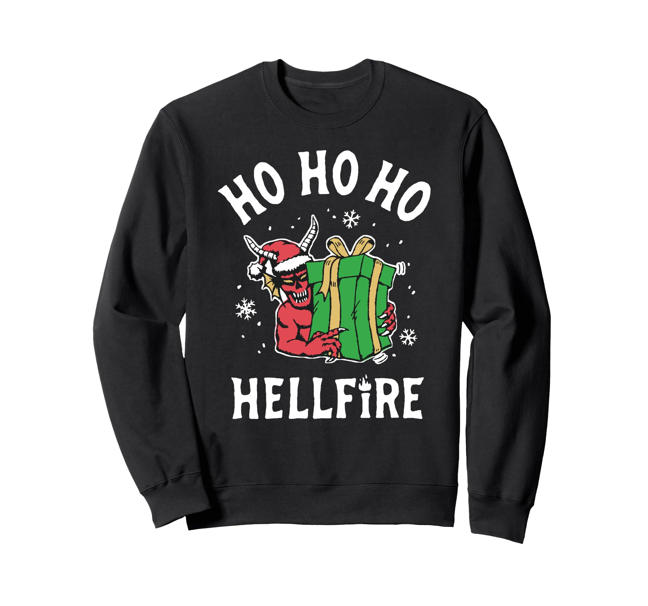 

Stranger Things Christmas HO HO HO Hellfire Logo Sweatshirt чорний