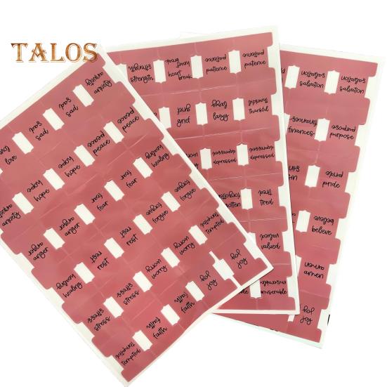 4 Sheets/Set Prayer Bible Tab Self-adhesive Bible Sticky Index Label Book Page Marker Sticker Bible Study Journaling Supplies Christmas Gift