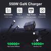 550W 7-in-1 Charging Station with 100W Retractable USB C Cable GaN Fast Charger for MacBook Pro iPhone 17 Samsung Laptop Tablet