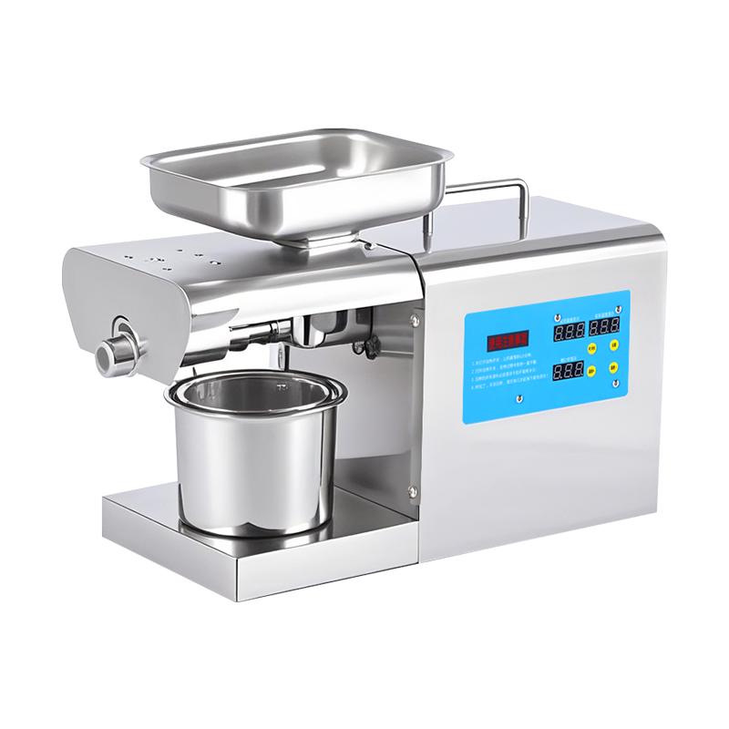 Compact Multi-functional Stainless Steel Smart Oil Press for Home & Commercial Use