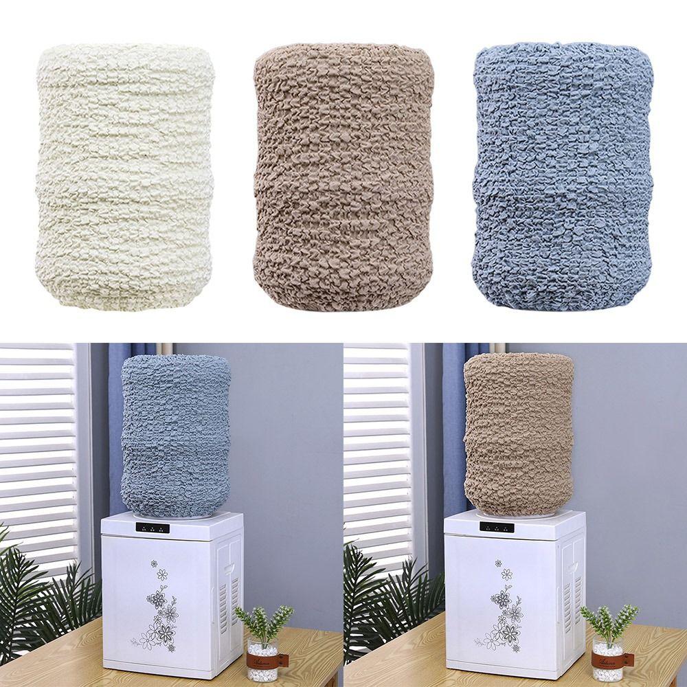 Solid Color Water Dispenser Bucket Cover Dustproof Reusable Bucket Sleeve High Stretchy Elastic Upper Opening
