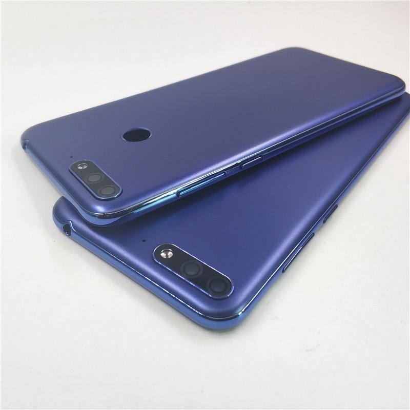 Spate pentru Huawei Y6 2018 Y6 Prime 2018 Panoul bateriei Înlocuire carcasa ușii din spate cu lentile camerei + lateral