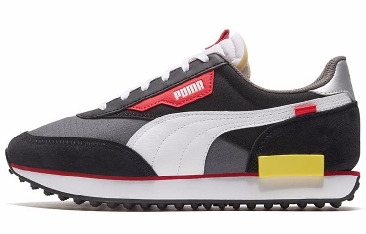 PUMA Future Rider Play On Black Grey 371149-10 35.5