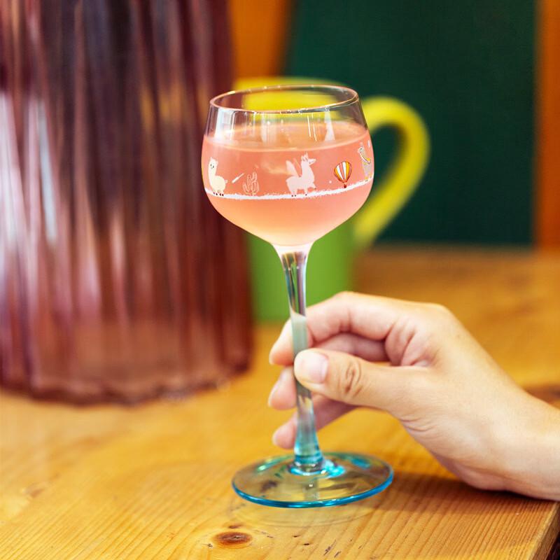 

Рождественский бокал для вина на ножке с альпакой