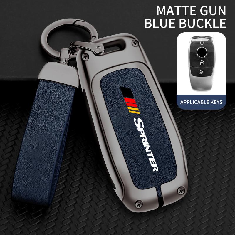 Car TPU Zinc Alloy Key Case Bag For Mercedes Benz Sprinter Logo Car Key Chain Car Metal Key Shell Interior Decoration Accessorie