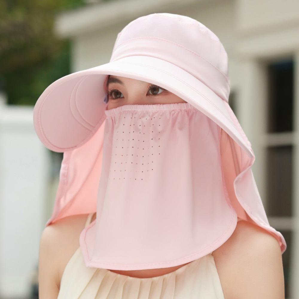 UV Protection Sunshade Hat Breathable Sun Hat New Bucket Hat Neck Face Protection