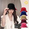 Bowknot Decoration Bowler Hat Autumn Winter Bucket Hat Retro Fisherman Cap  Wedding Ceremony