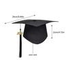 1/2/3Pc Class Of 2026 Black Golden Satin Sash Bachelor Cap With Tassel Graduation Shoulder Strap Congrats Grad Party Photo Props