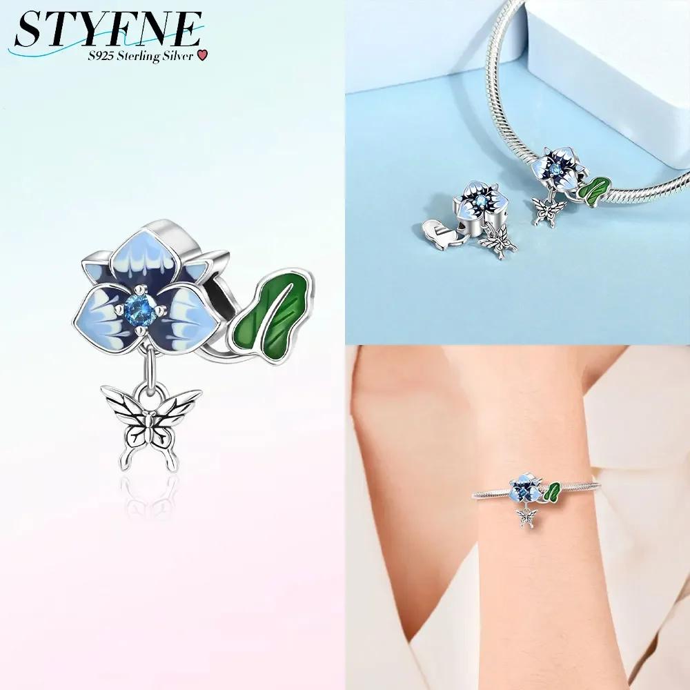 Original Copper Pink Heart Zircon Flowers Cats Sunflowers Beaded Charm Fit Bracelet Women Gift Diy Jewelry Set