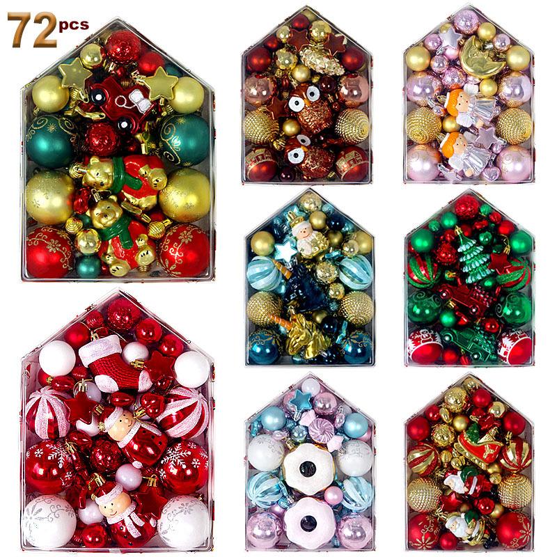 Unique Irregular-Shaped Painted Christmas Tree Ornaments Box