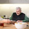 Washable Rice Pocket Bib Elastic Mealtime Protection Vest Soft Elderly Bib  Machine Washable