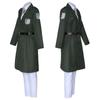 Anime AOT Cosplay Levi Costume Shingek No Kyojin Scouting Legion Soldier Coat Trench Jacket Uniform Halloween Outfits