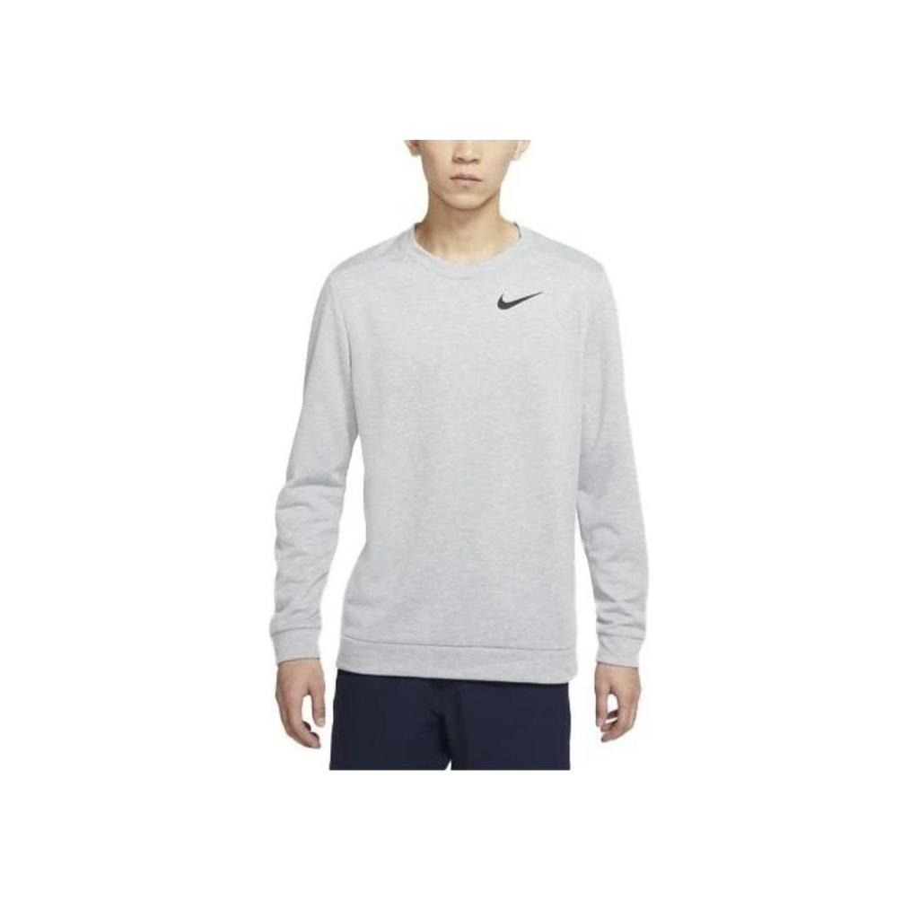 Nike Dri-FIT Knit Training Casual Sport Sweatshirt Men Tops Dark-Hemp-Grey DJ4143-063