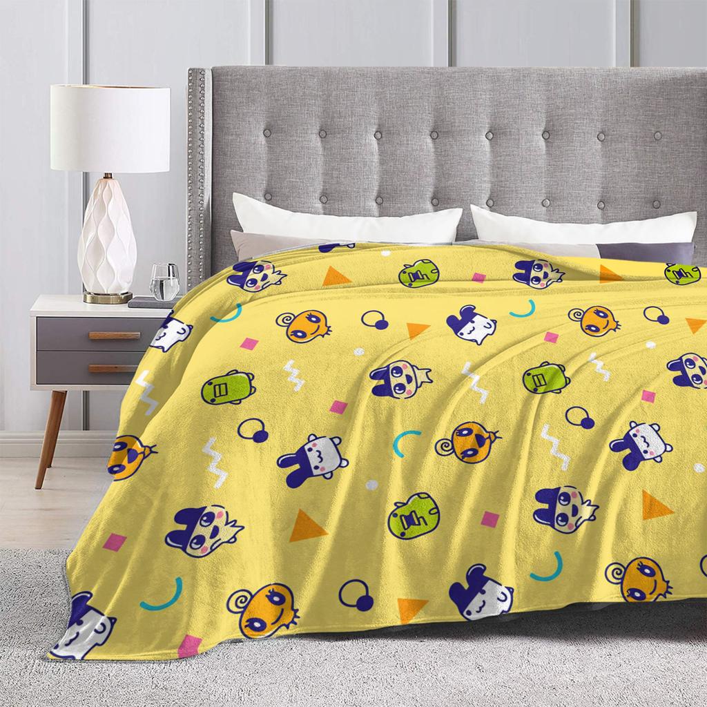 Kuchipatchis Mametchi Blanket Quality Soft Throw Blanket Winter Travel Office Living Room Novelty Bedspread