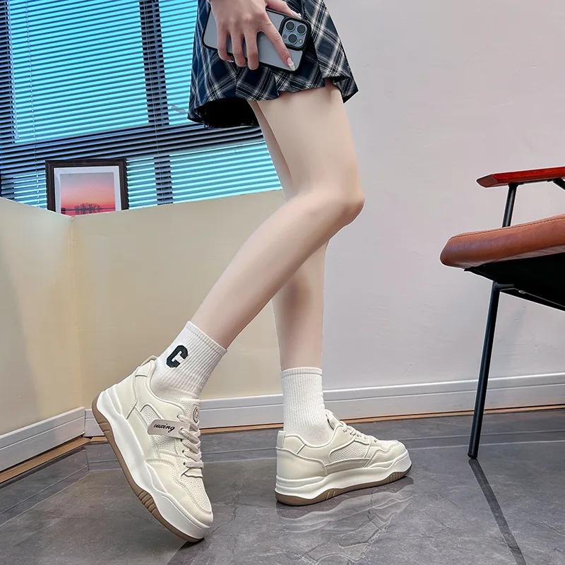 New Fashionable Women's Sneakers Trendy Versatile Casual Board Shoes Outdoor Lightweight Breathable Sports Running Shoes