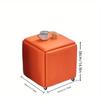 5 In 1 Pu Leather Seating Cube With Swivel Casters Staable Sofa Chair Stool Nesting Ottoman Stool Movable Footstool Dressing