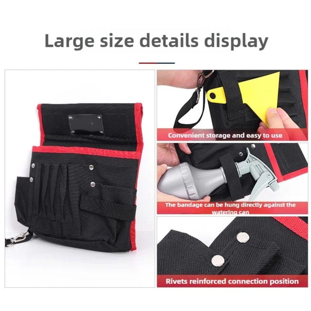 Waterproof Storage Bag Oxford Cloth Waist Bag Tear-resistant Car Tools Bag  Hardware