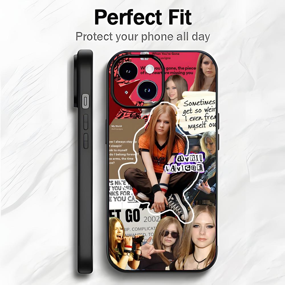 Custodia per Telefono Cantante Punk Pop A-Avril Ramona Lavigne Custodia per Telefono Imballaggio Morbido Leggera Per iPhone17 16 15 14 13ProMax