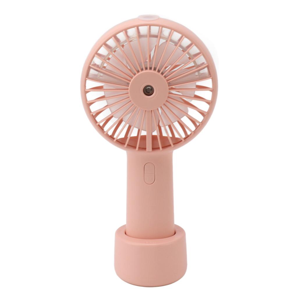 Handheld Misting Fan Quiet 2000mAh 3 Wind Speed 2 Spray Mode 7 Blades USB Fan for Desktop