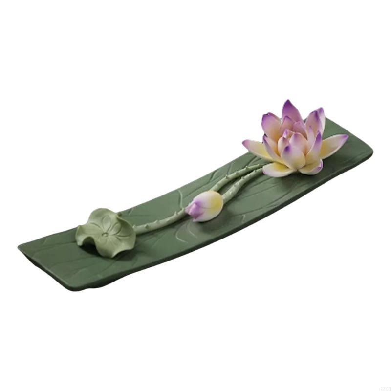 62KD Ceramic Flower Censer Holder Flower Censer for Yoga Decoration