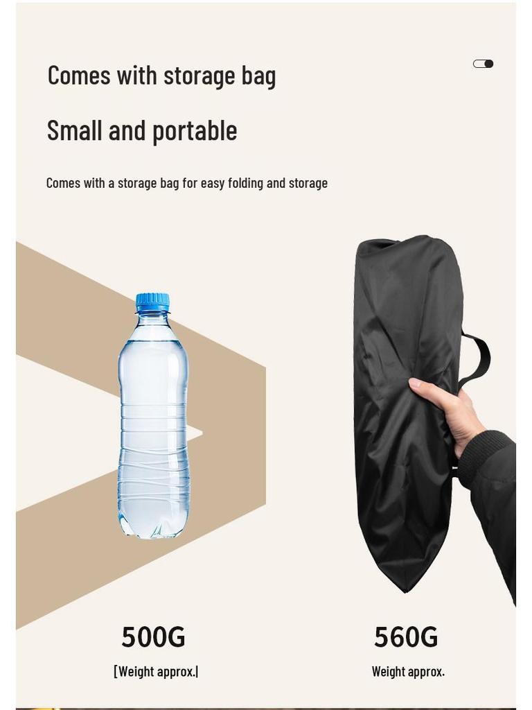 Tragbarer Faltbarer Outdoor-Stuhl mit Rückenlehne - Ideal für Camping, Rasen und Strand