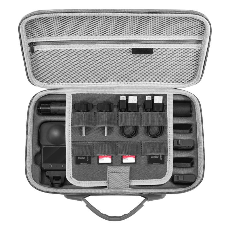 Shockproof Camera Accessories Organizers PU Material Portable Travel Storage Solution