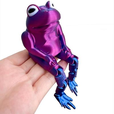 3D Printed Seated Frog, Simulated Frog, Animal Model, Children's Decompression Toy, Fun and Funny, Creative Model, Ornament