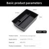 For Leapmotor C10/C16 2024 2025 Center Console Armrest Storage Box Car Tray Organizers Accessories Tidying Black
