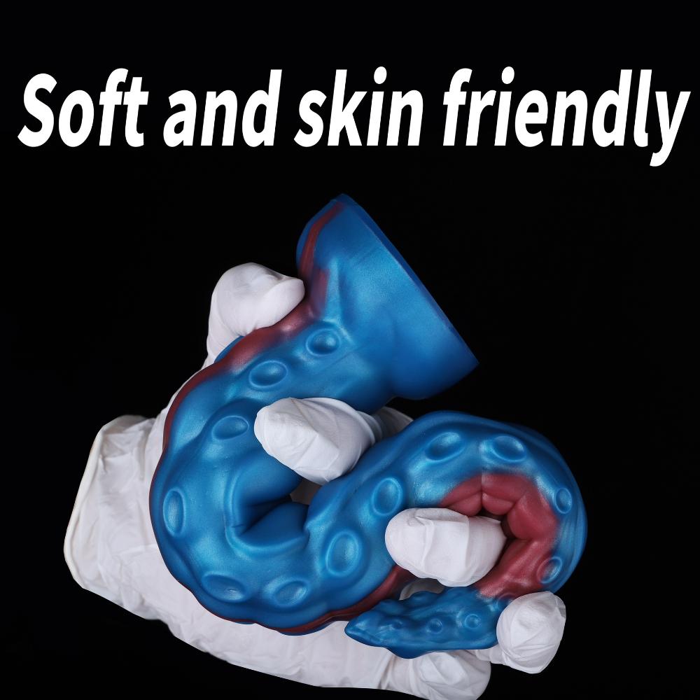 Anal Plug - Extra Long Silicone Octopus Tentacle for SM/BDSM Play, Liquid Silicone Toy for Women & Men, Adult Sex Toy