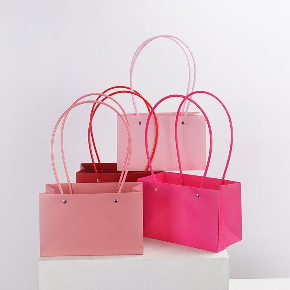 Rectangle Portable Flower Box Trapezoid Hand Paper Bag New Flower Gift Box Valentine's Day
