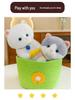 Adorable Kitten Plush Toy - Soft Stuffed Animal Sleep Companion and Gift for Girls' Birthdays