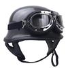 Germany 2025 High-end Retro Motorcycle Half Helmet, Imitation Carbon Fiber