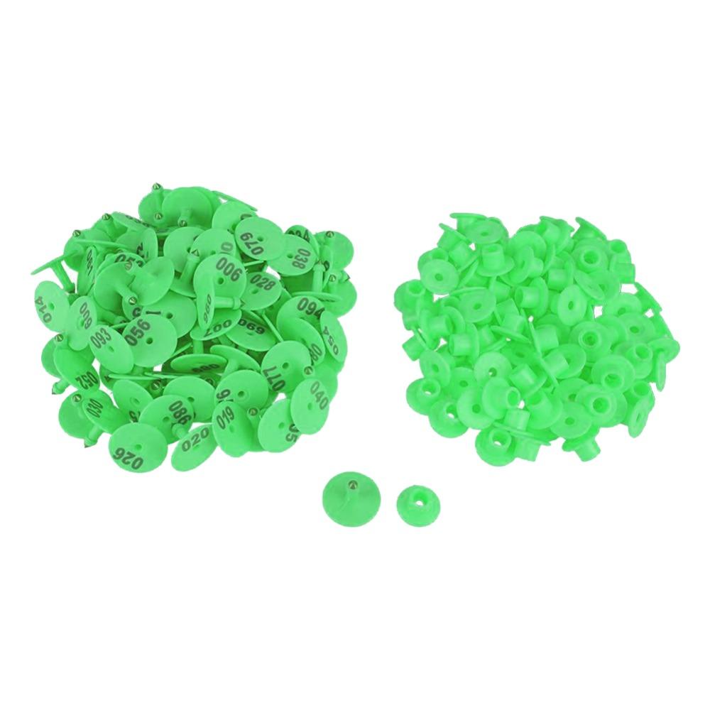 100pcs Fade Resistant Numbered Ear Tag Plastic Animal Identification Tag Livestock Ear Tag Cattle