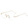 COLON Ultra-light Rimless Myopia Glasses Women's Plain Glasses Thin Men's Plain Glasses