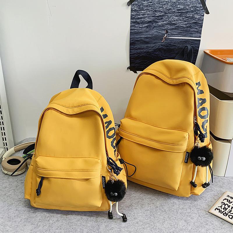Schoolbag New High-value Junior High School Backpack Women's Korean Version Fashion Large-capacity Schoolbag Versatile Casual Backpack Men's Trend
