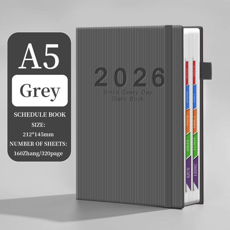 2026 Agenda Efficiency Planner: New Model Manual Binding, Ribbon Souvenir, Stationery Schedule Book for Efficient Office Use